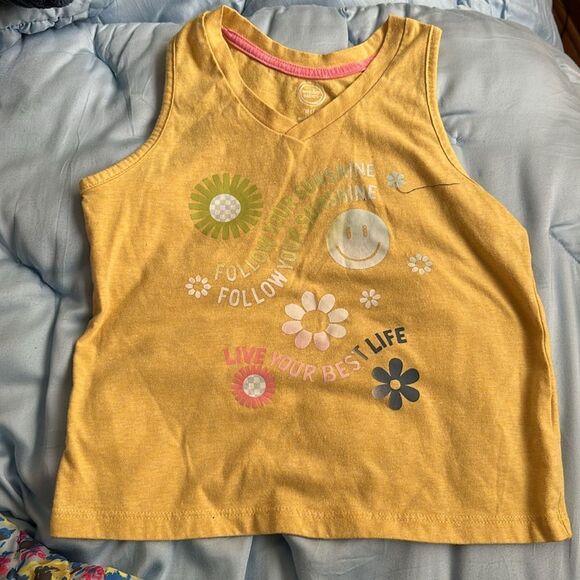 Wonder Nation Girls Sunshine Graphic Tank Top size Medium VGUC - Picture 1 of 4